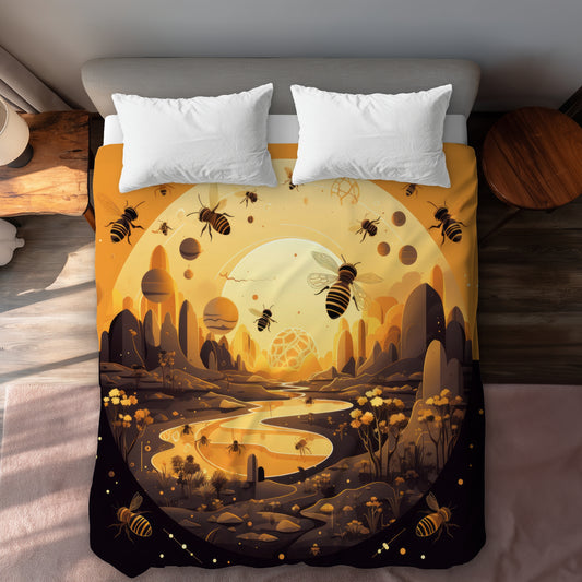 Hive planet Orange Duvet Cover | Stylish Home Decor