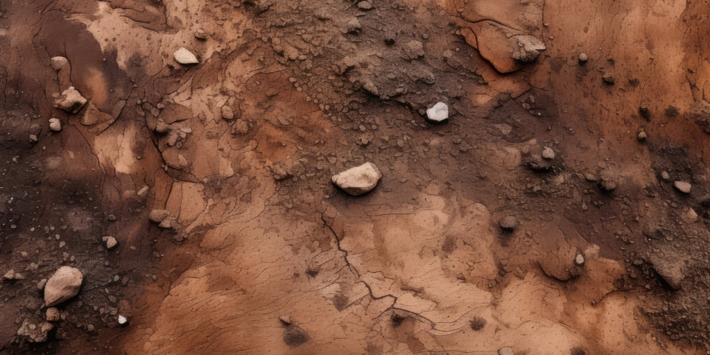 Mud and stones - Desk Mat