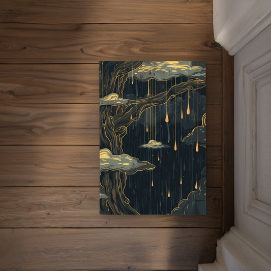 Goopy Yellow Indoor Outdoor Door Mat - Home Decor Essential