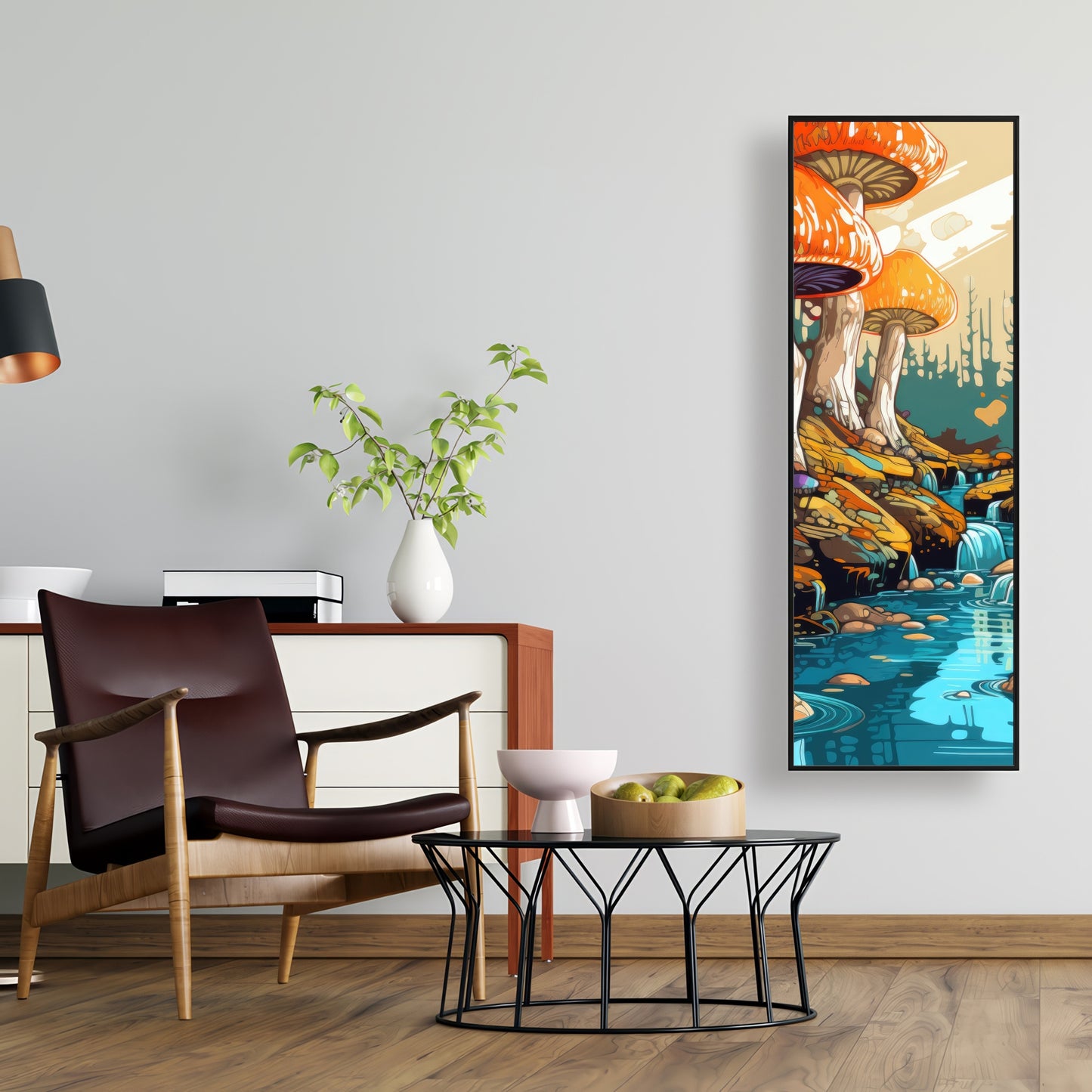 Wisdom inbound - Framed Canvas - Print on demand