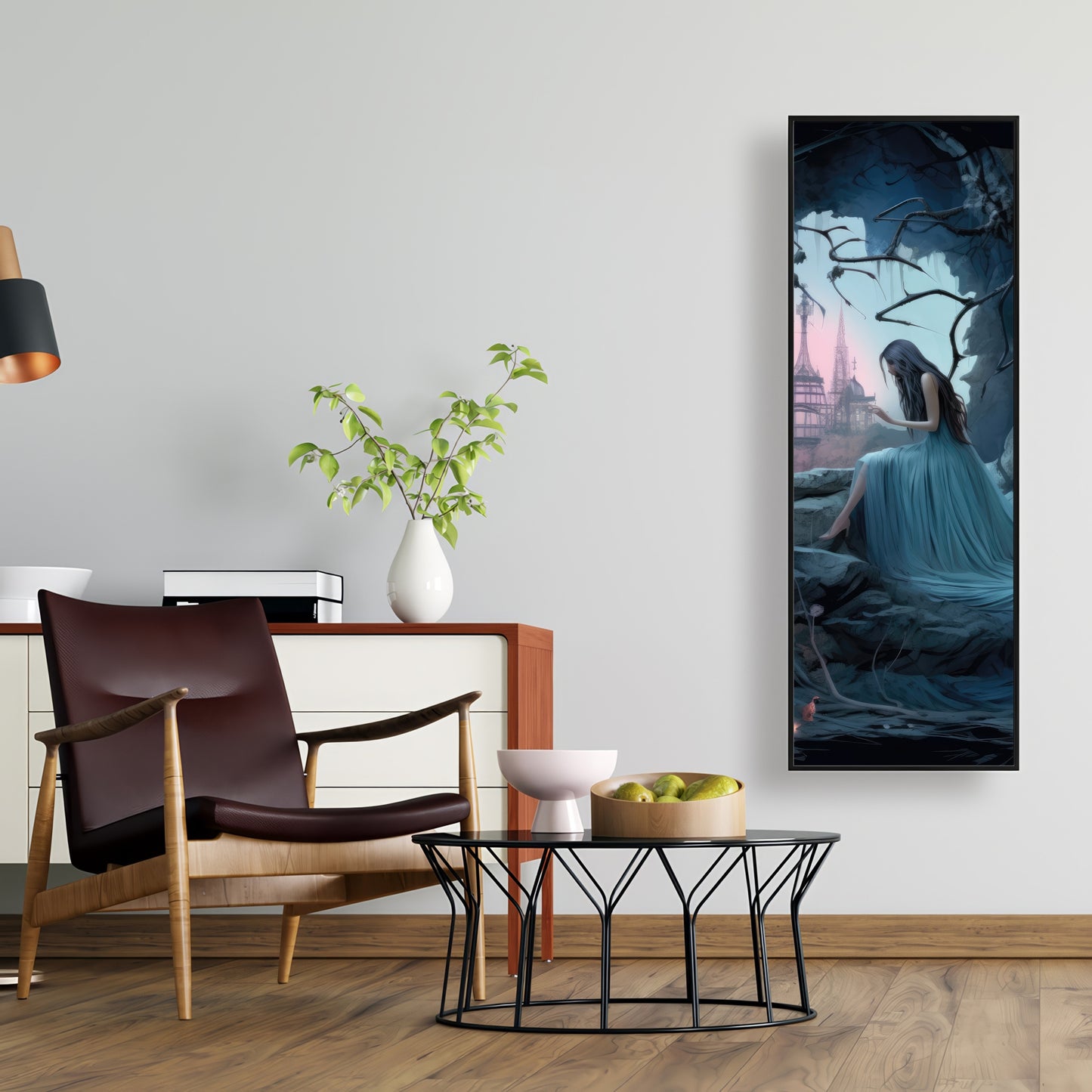Morose cave - 36"x36" Framed canvas