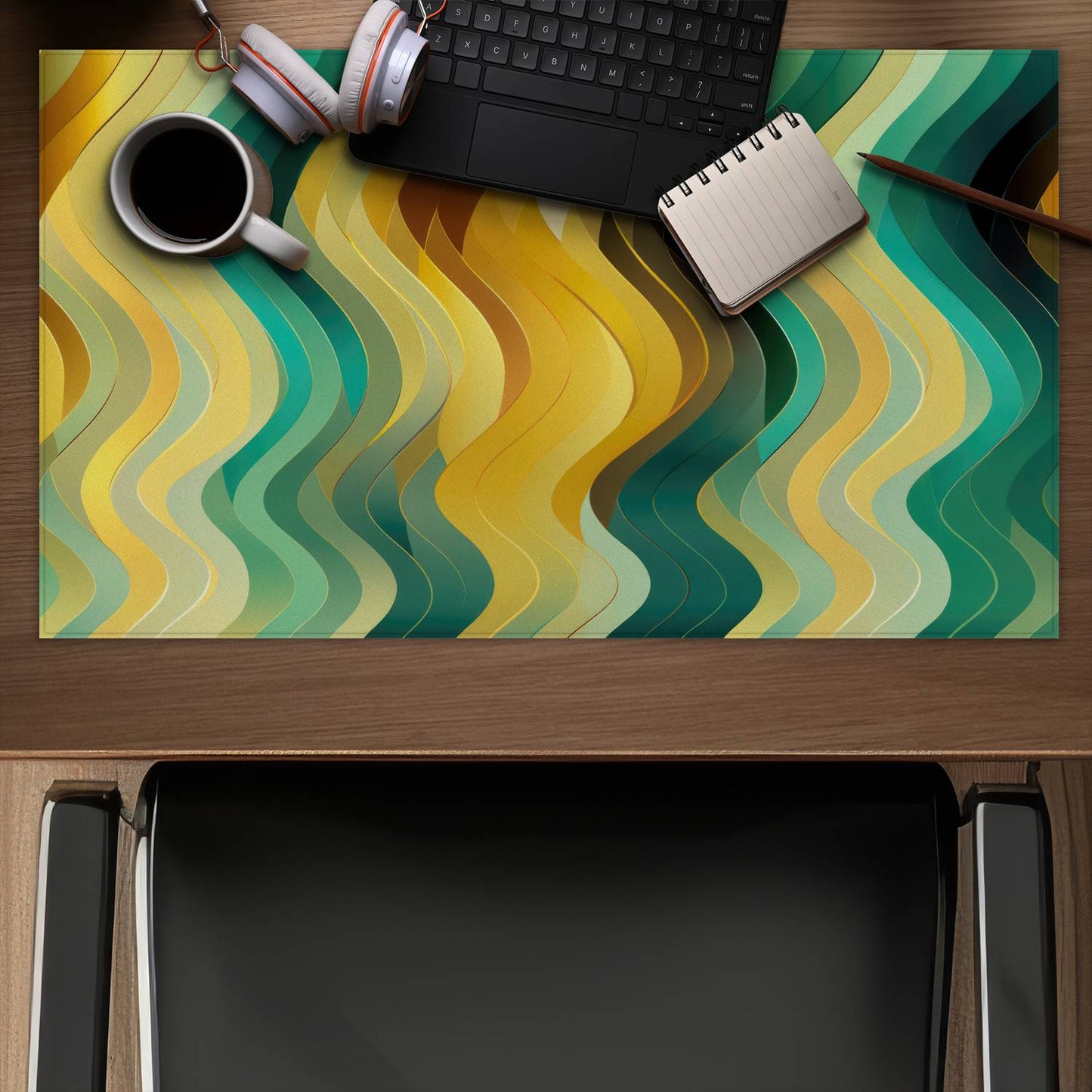 Rich by design - Yellow Desk Mat for Stylish Home Decor