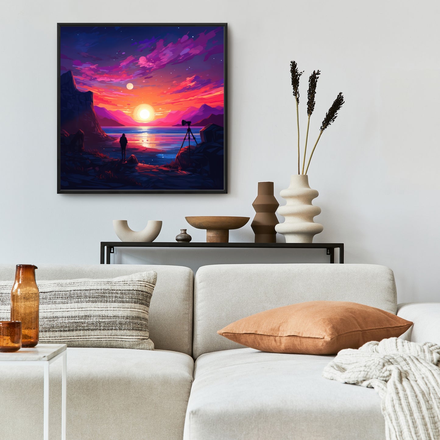Solitude - 36"x36" Framed canvas