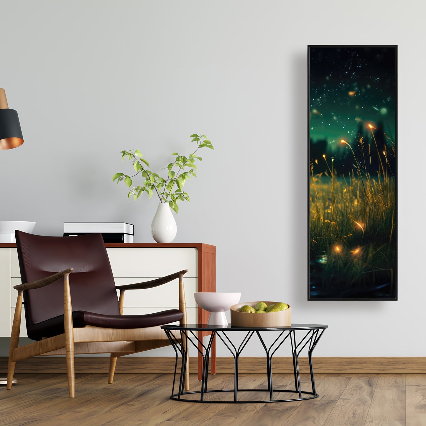 Light in the Dark - Black Framed Canvas Home Decor Art
