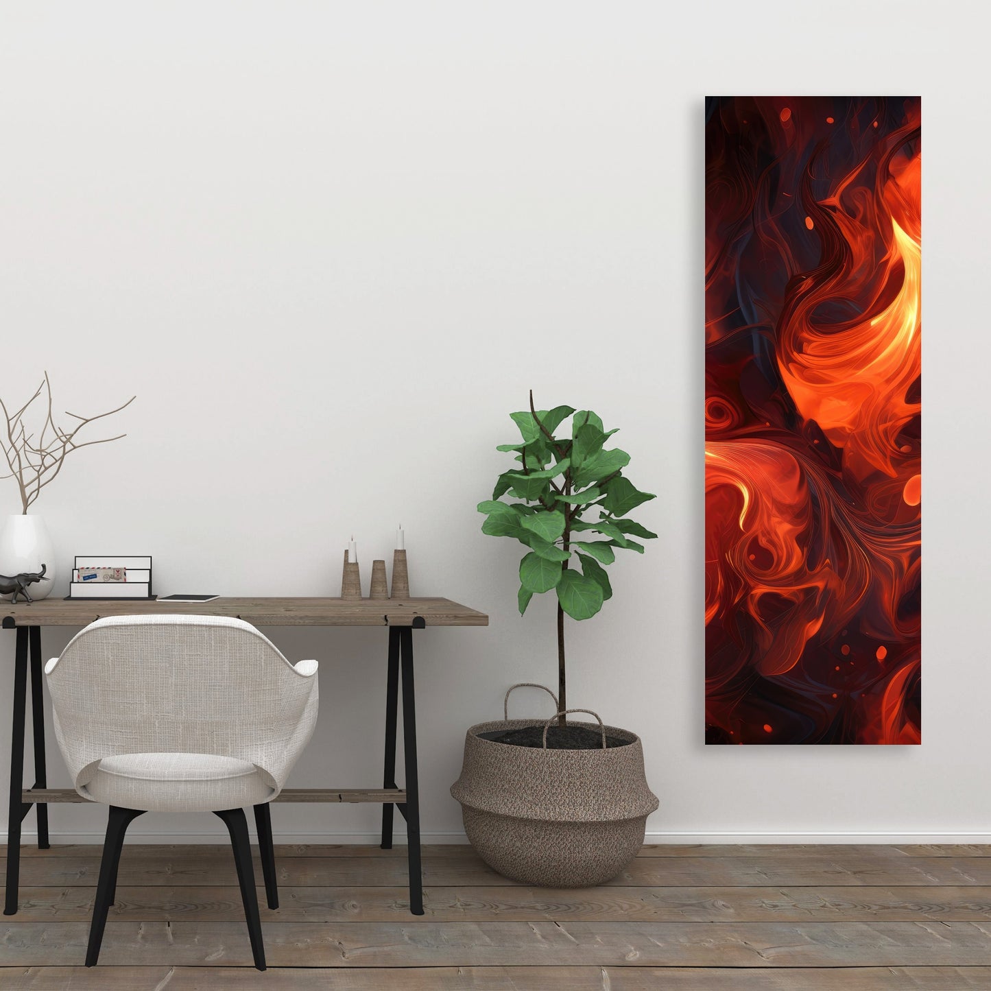 Fires of heck - 32"x32" Canvas