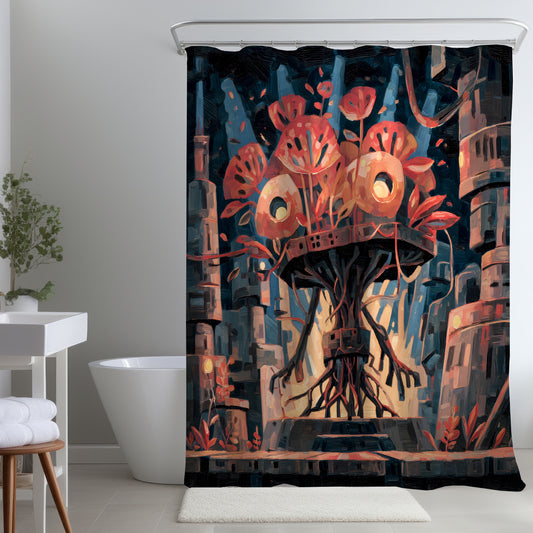 Dystopic nature - Shower Curtain