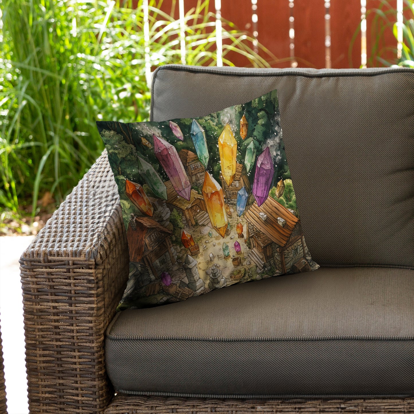 From above - Throw Pillow
