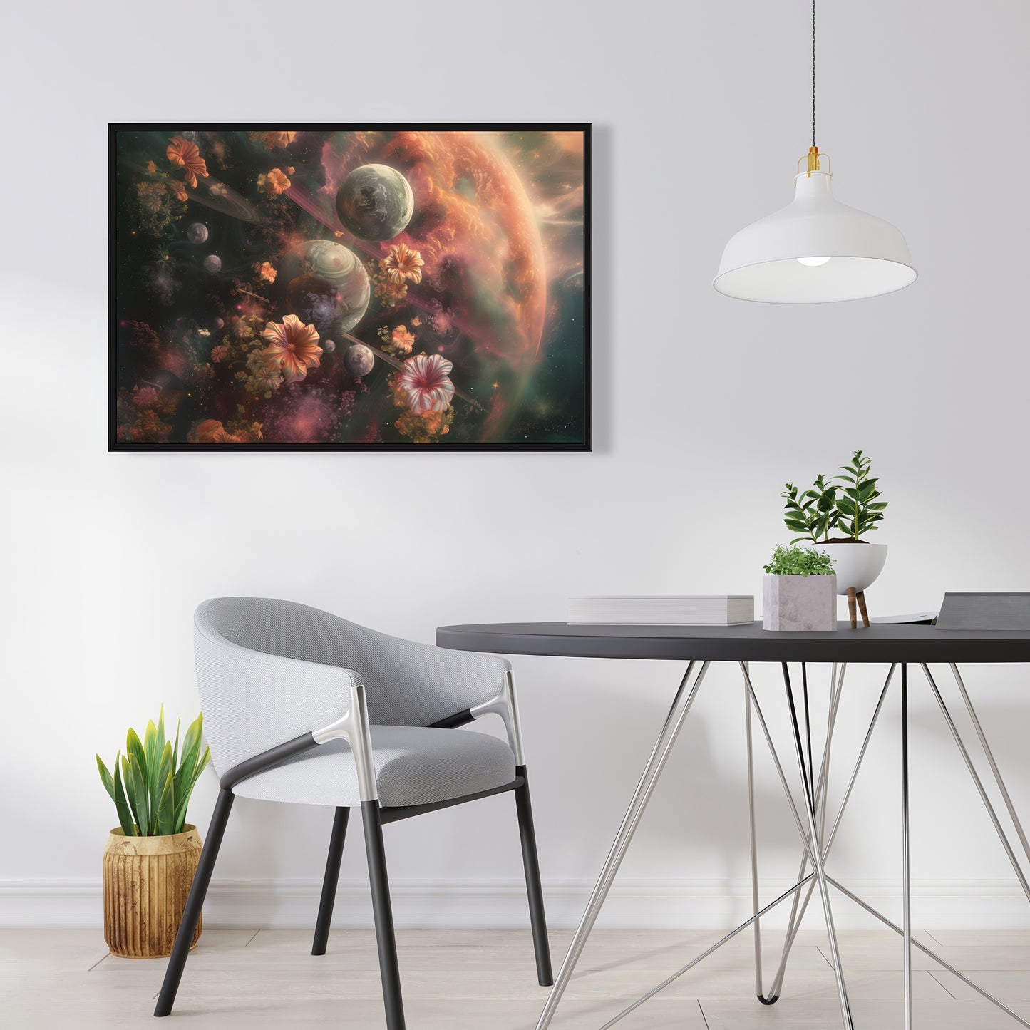Capturing light - 36"x36" Framed canvas