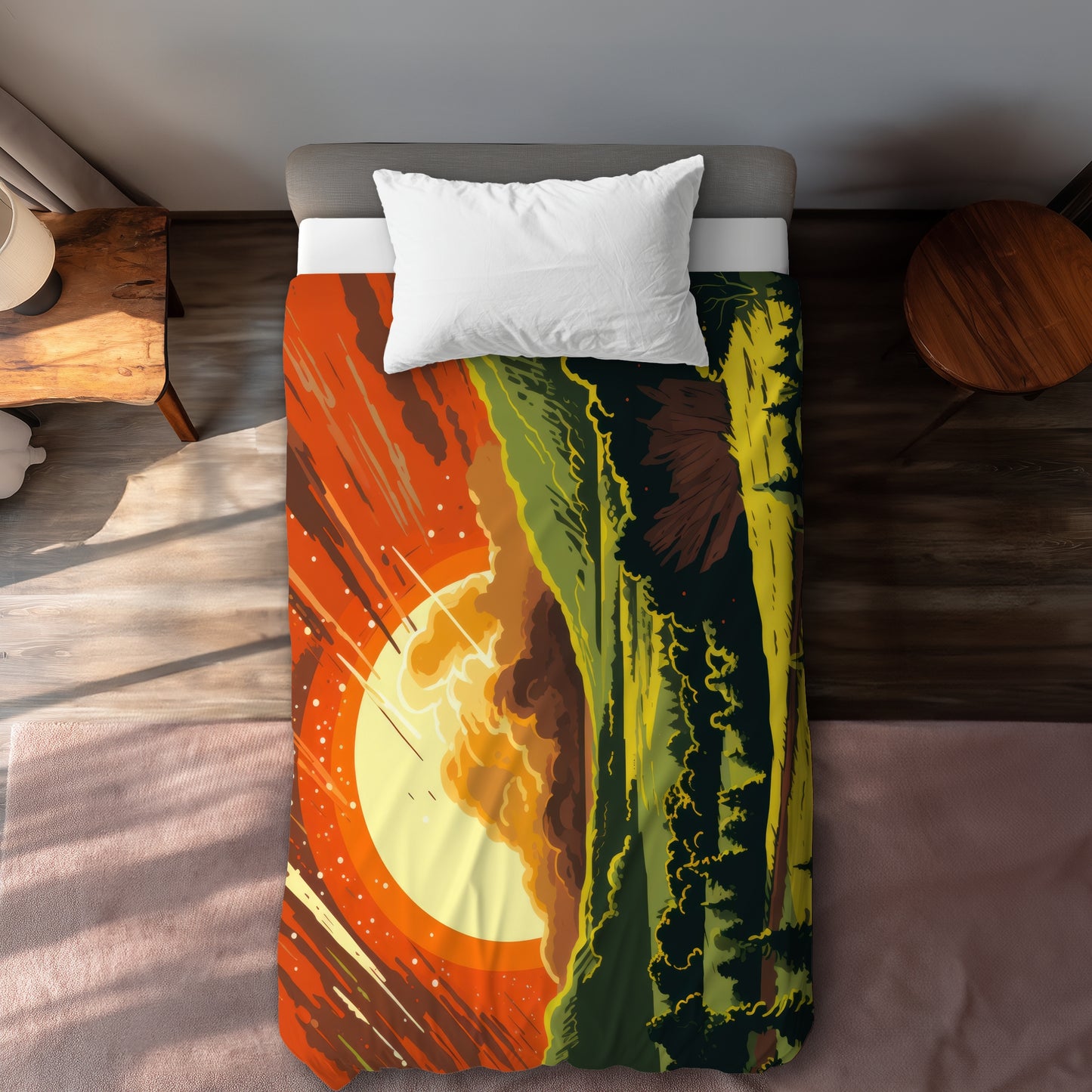 Last Days Yellow Duvet Cover - Brighten Your Home Decor