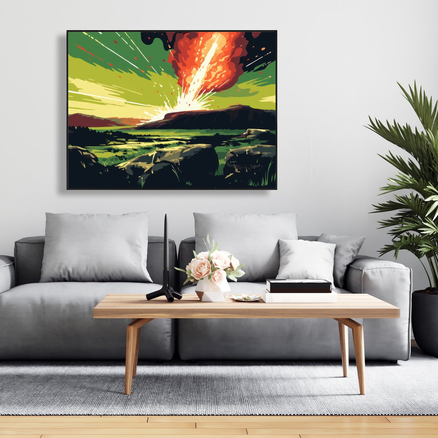 The crash - 36"x36" Framed canvas