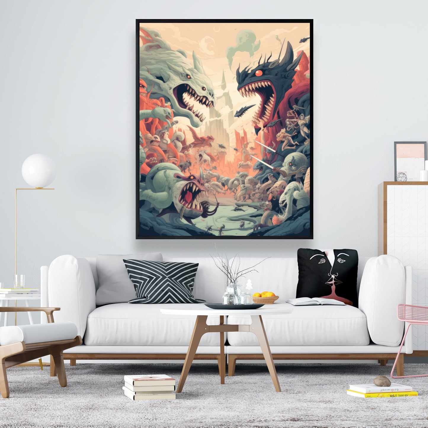 Ultimate fight - Framed Canvas - Print on demand