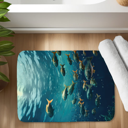 Shallow swim - 17"x24" Bath mat