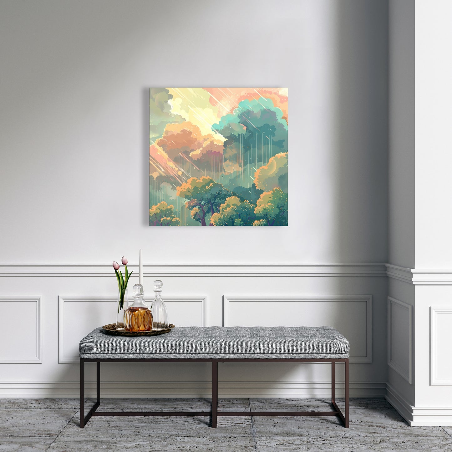 Crystal winds - 32"x32" Canvas