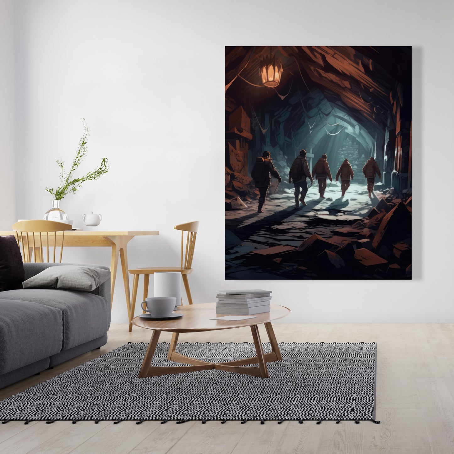 The catacombs - 32"x32" Canvas