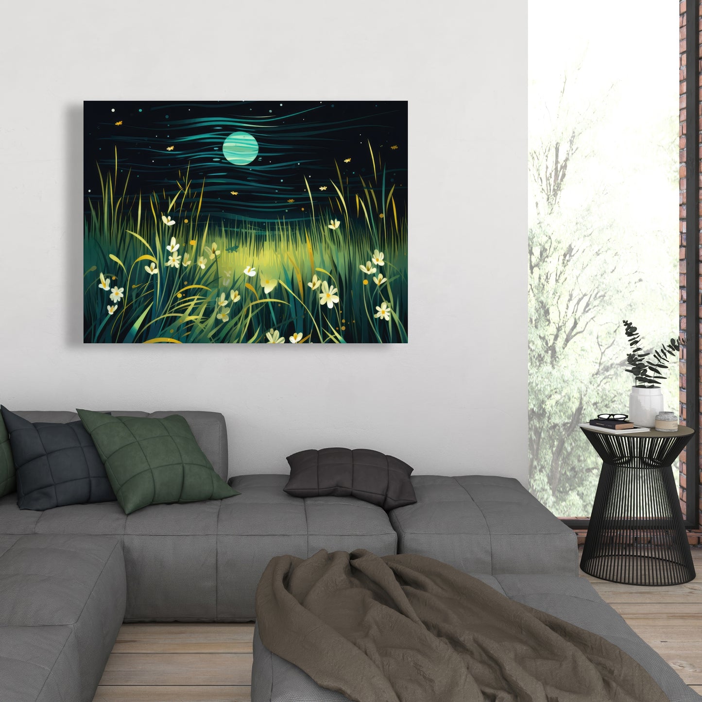 Windy night - 36"x48" Canvas