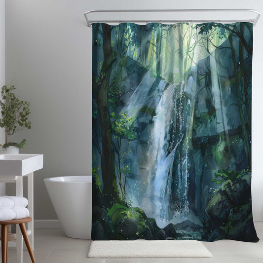 Rideau de douche « Chute endormie » | Décoration élégante pour la maison