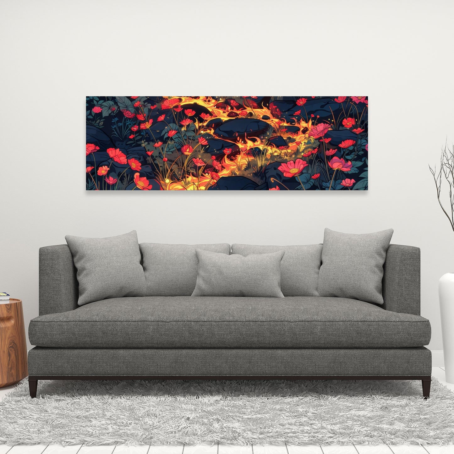 Dodging nature - 32"x32" Canvas