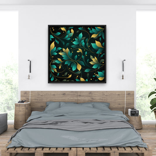 Twirling twigs - 36"x36" Framed canvas