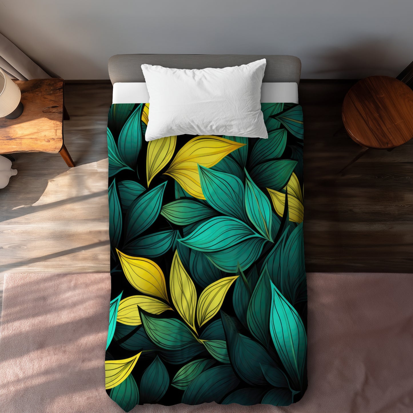 Potent Aroma Yellow Duvet Cover | Stylish Home Decor