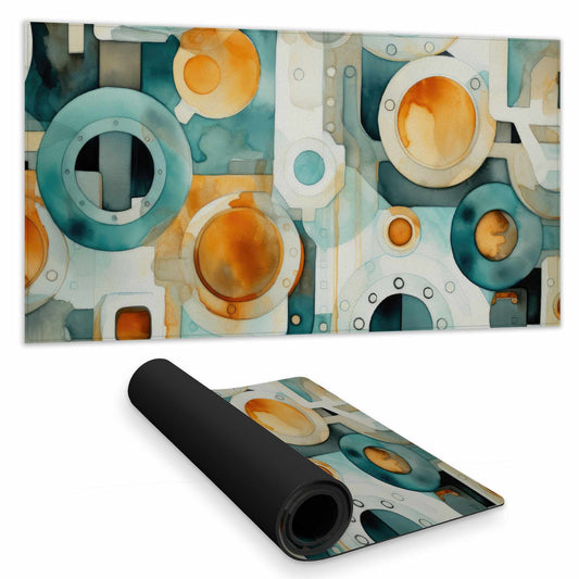 Decomposed Porthole Desk Mat | Stylish Home Decor Accessory
