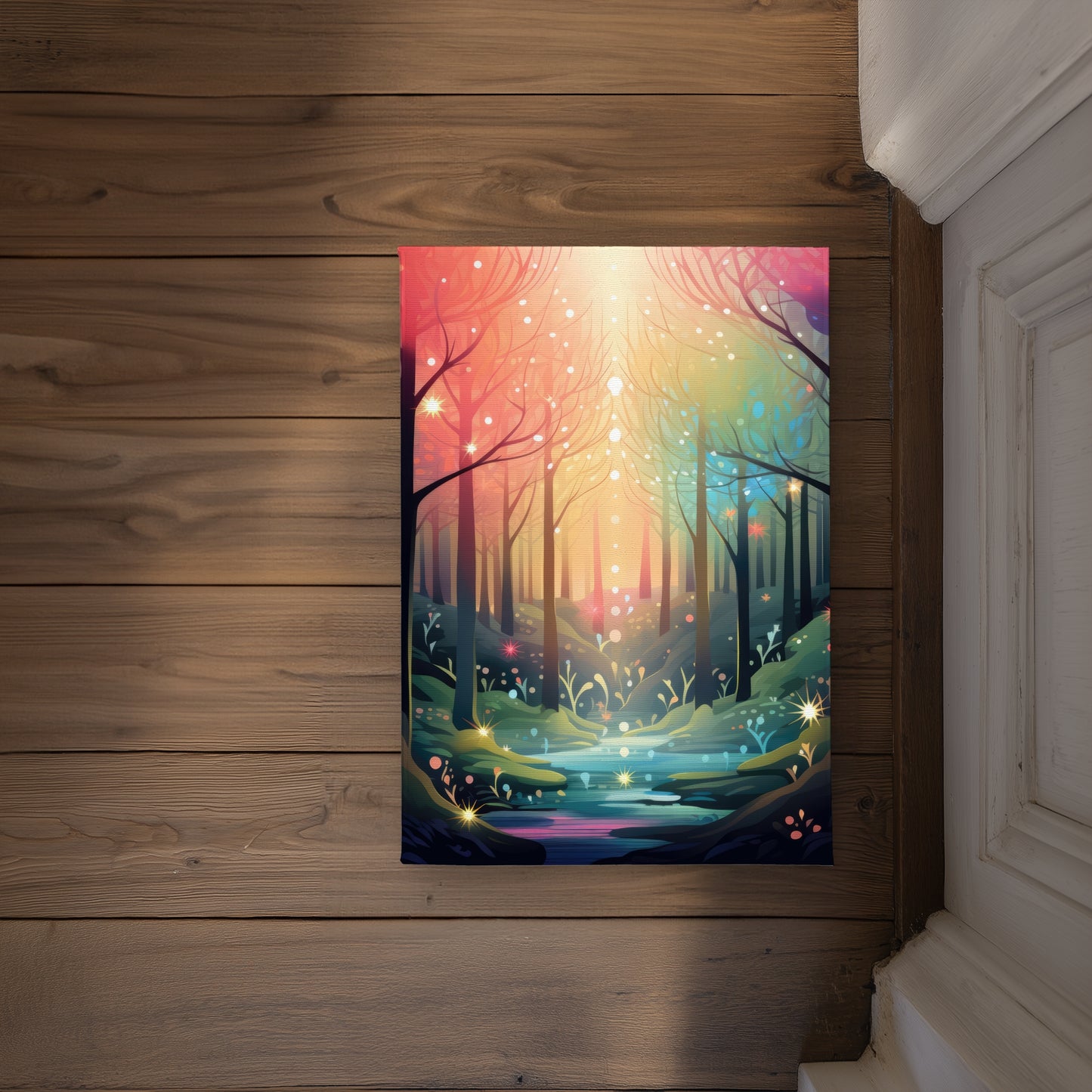 Magical Forest Turquoise Indoor Outdoor Door Mat | Home Decor