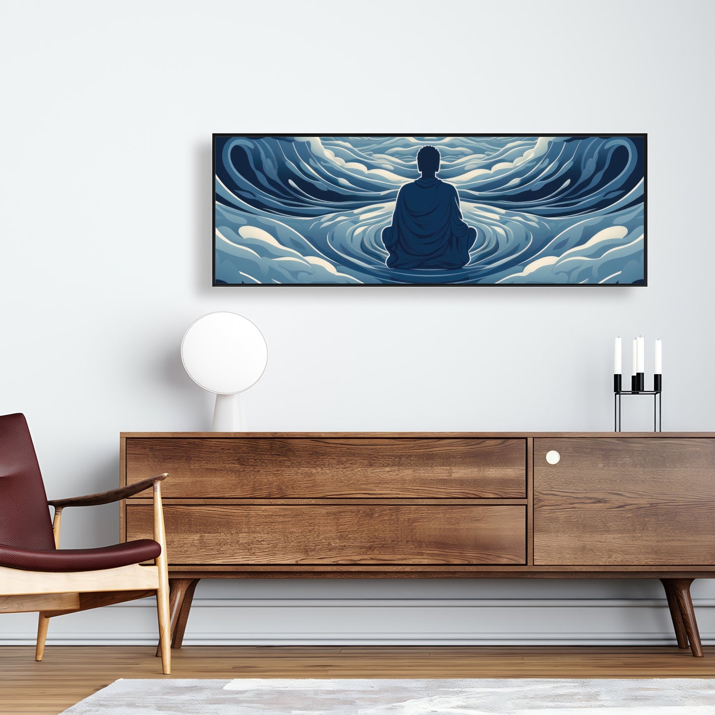 Infinite wisdom - 36"x36" Framed canvas