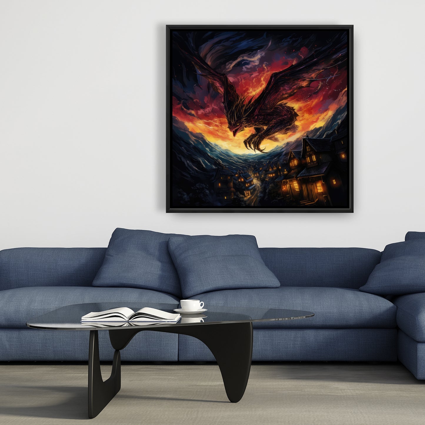 Back for revenge - Framed Canvas - Print on demand