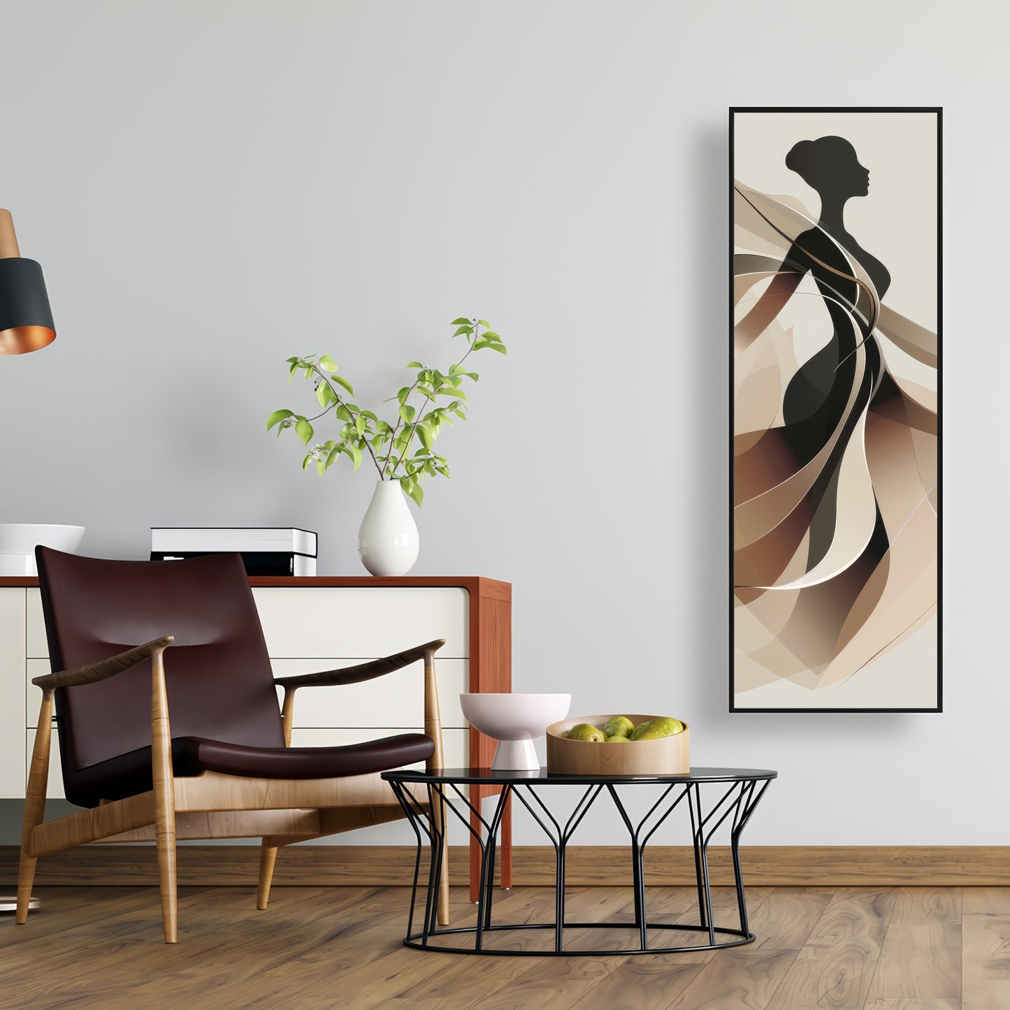 Classy silhouette - 36"x36" Framed canvas