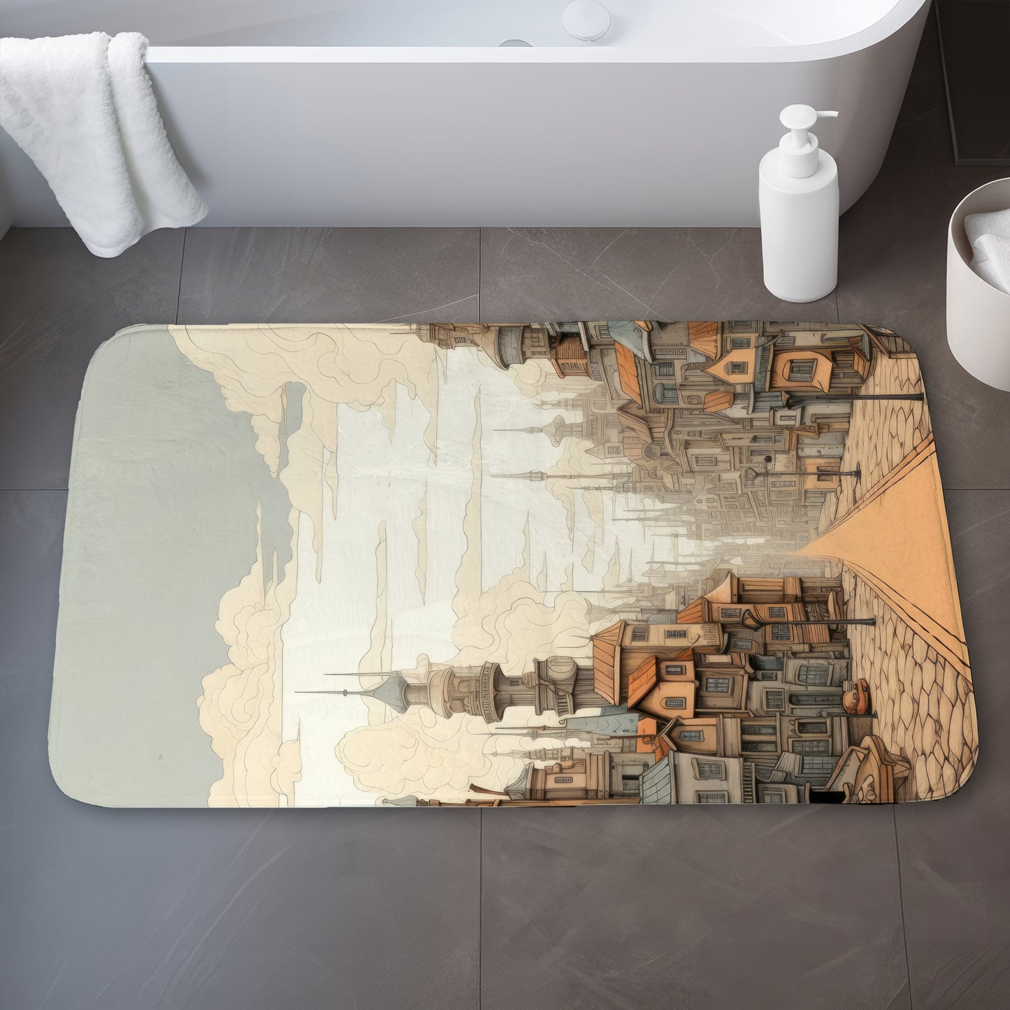 Doing well Gray Bath Mat for Home Decor - Soft & Stylish