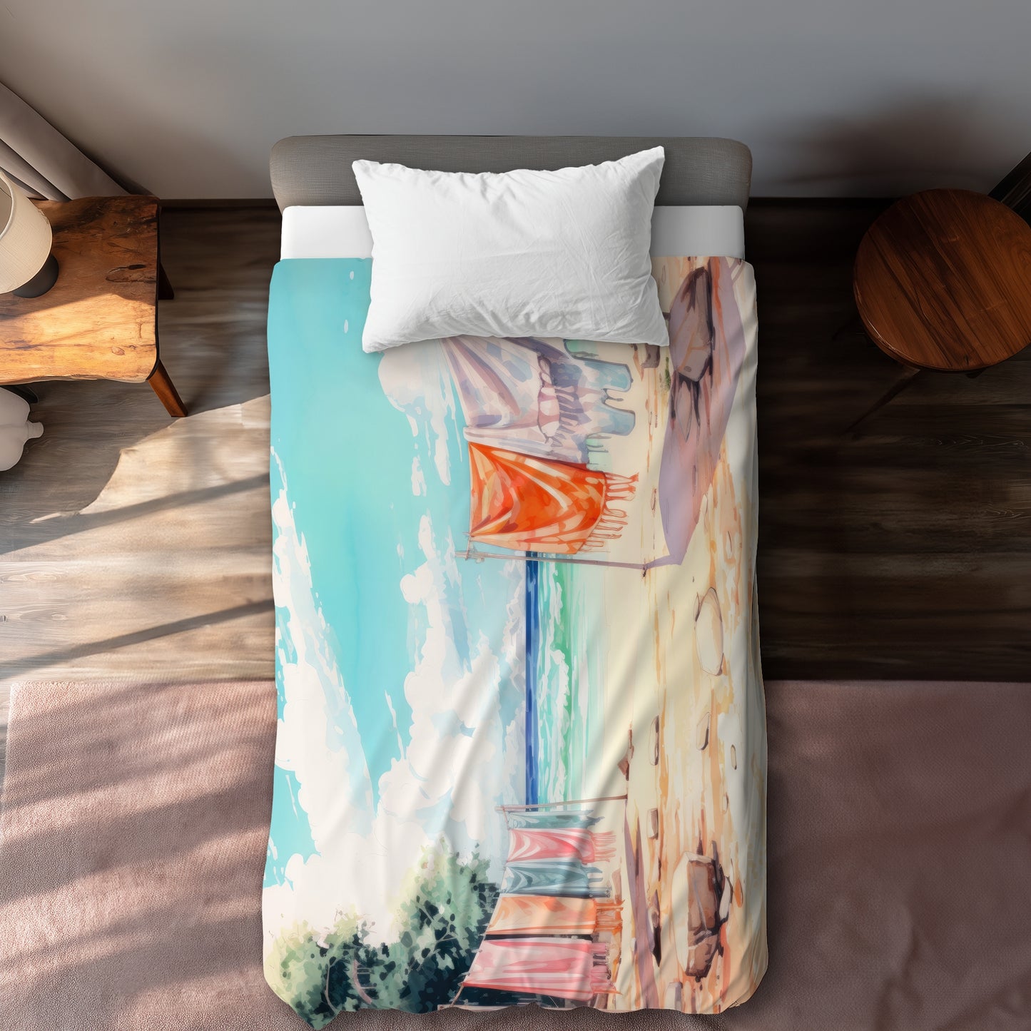 Sunny Side Orange Duvet Cover | Stylish Home Decor