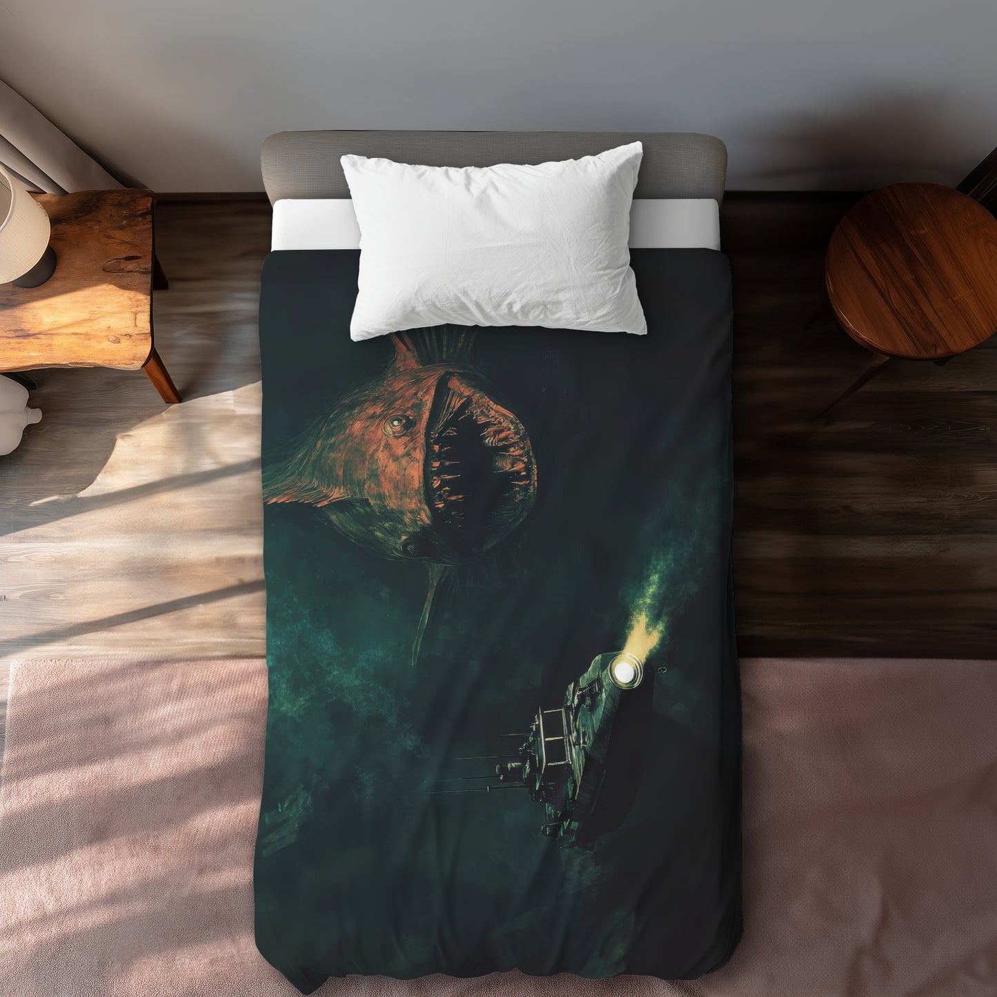 Depths Beige Duvet Cover - Elegant Home Decor Accent