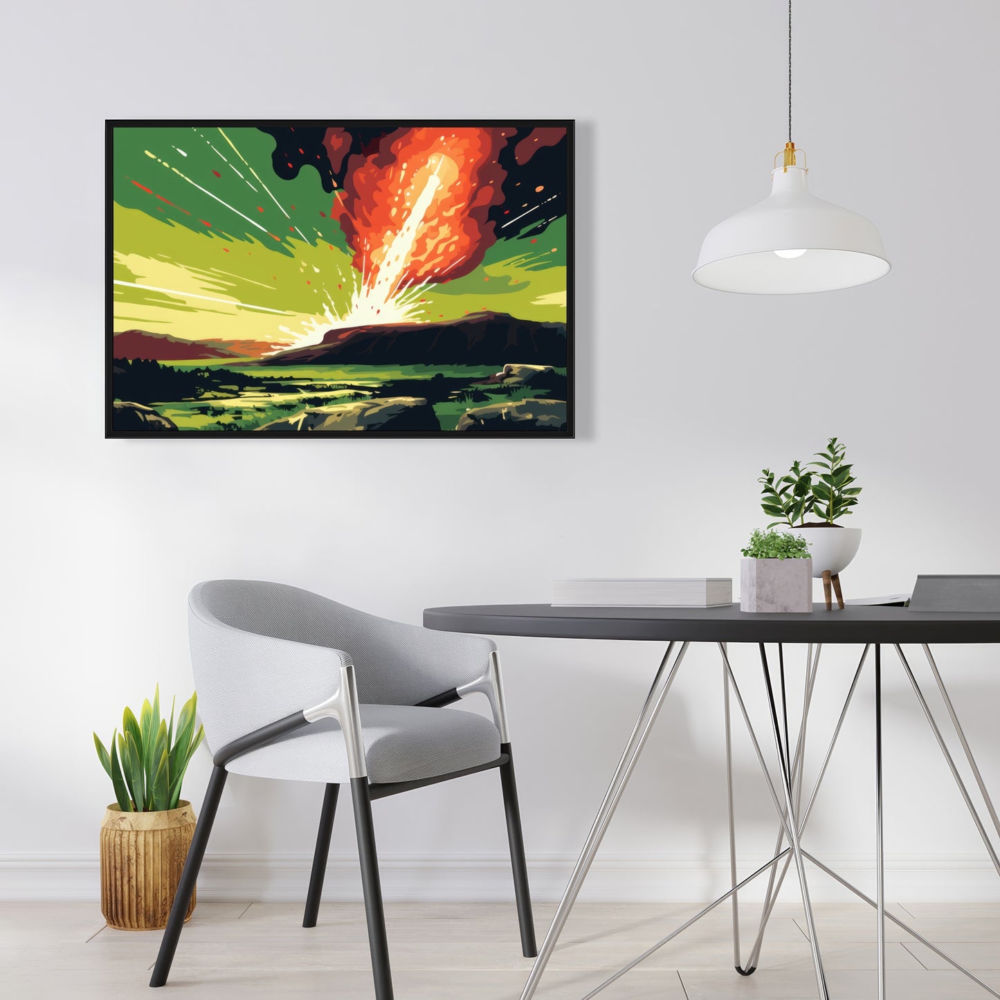 The crash - 36"x36" Framed canvas