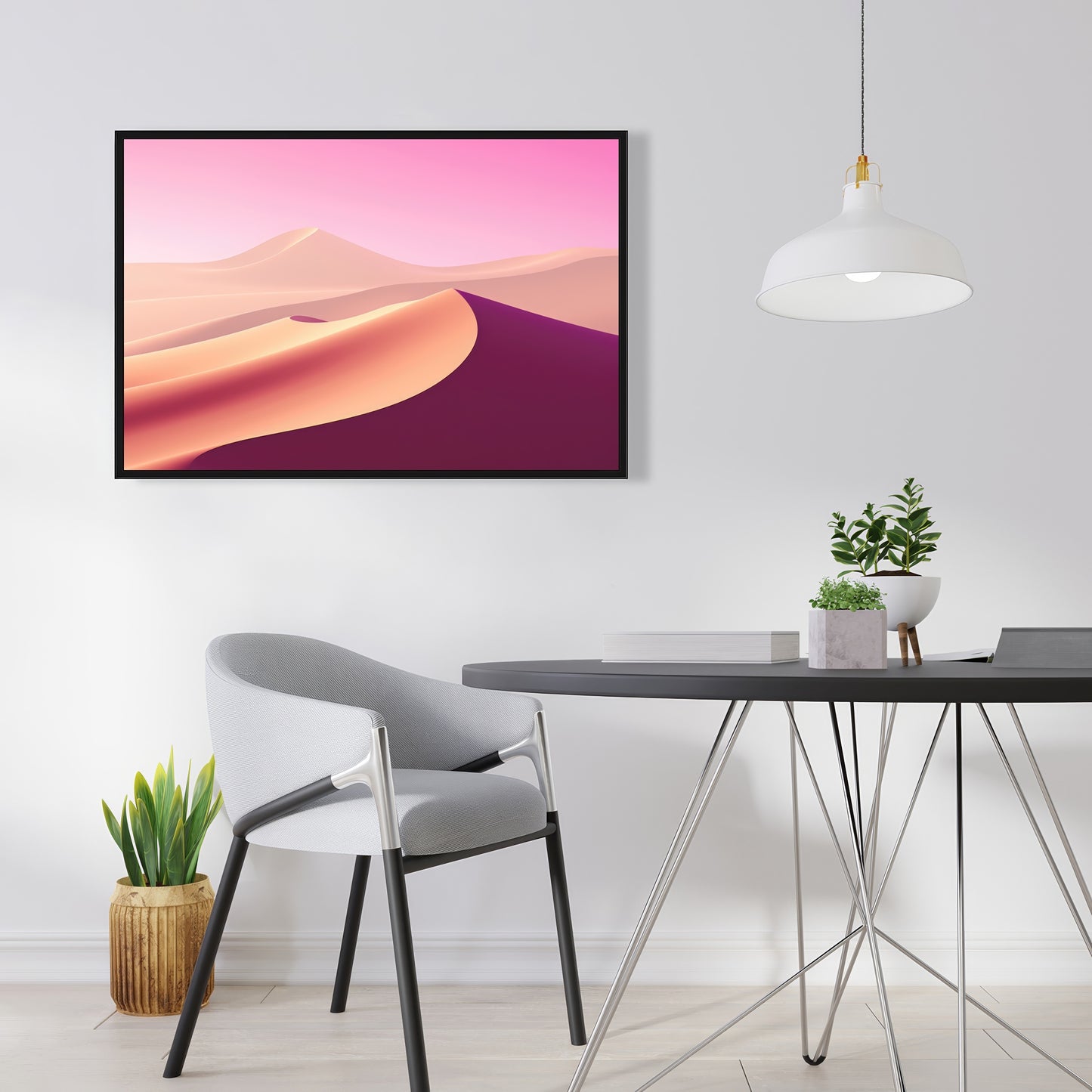 Calm dunes - 36"x36" Framed canvas