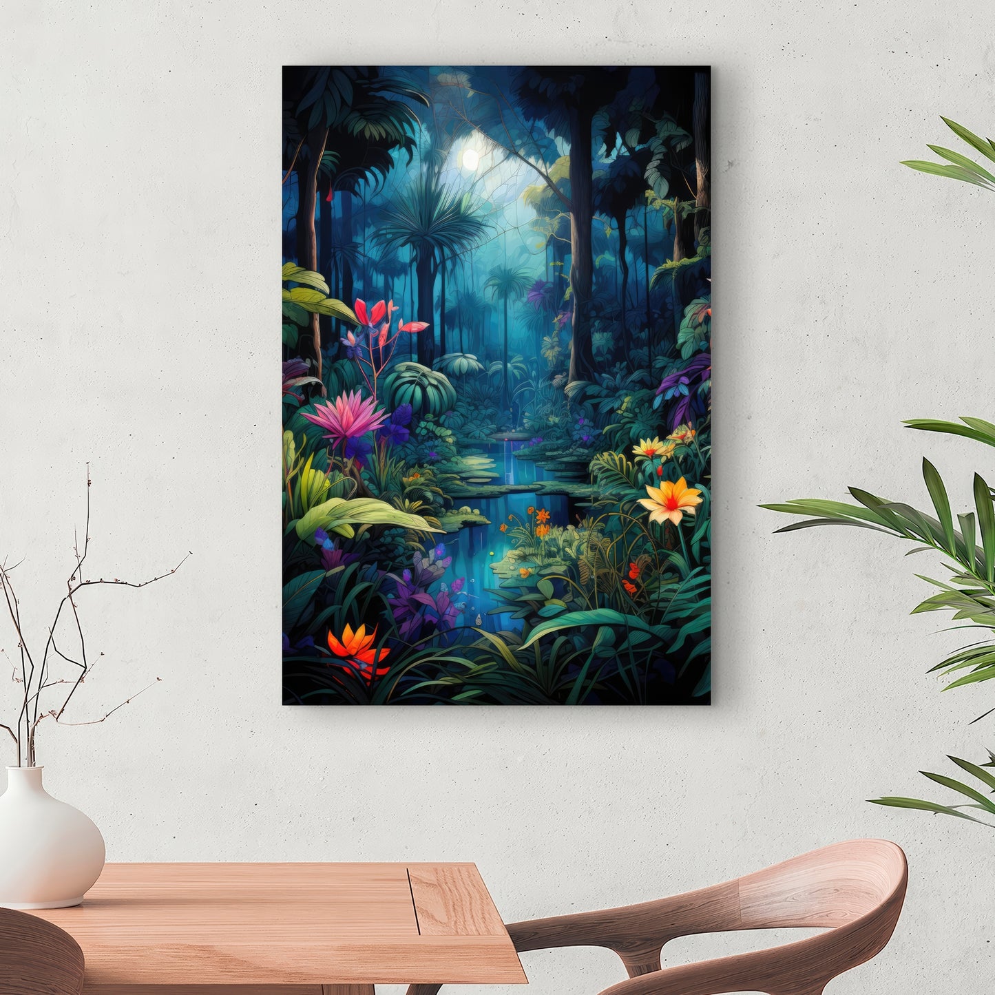 The Beauty of Nature - Black Canvas Home Decor Art Print