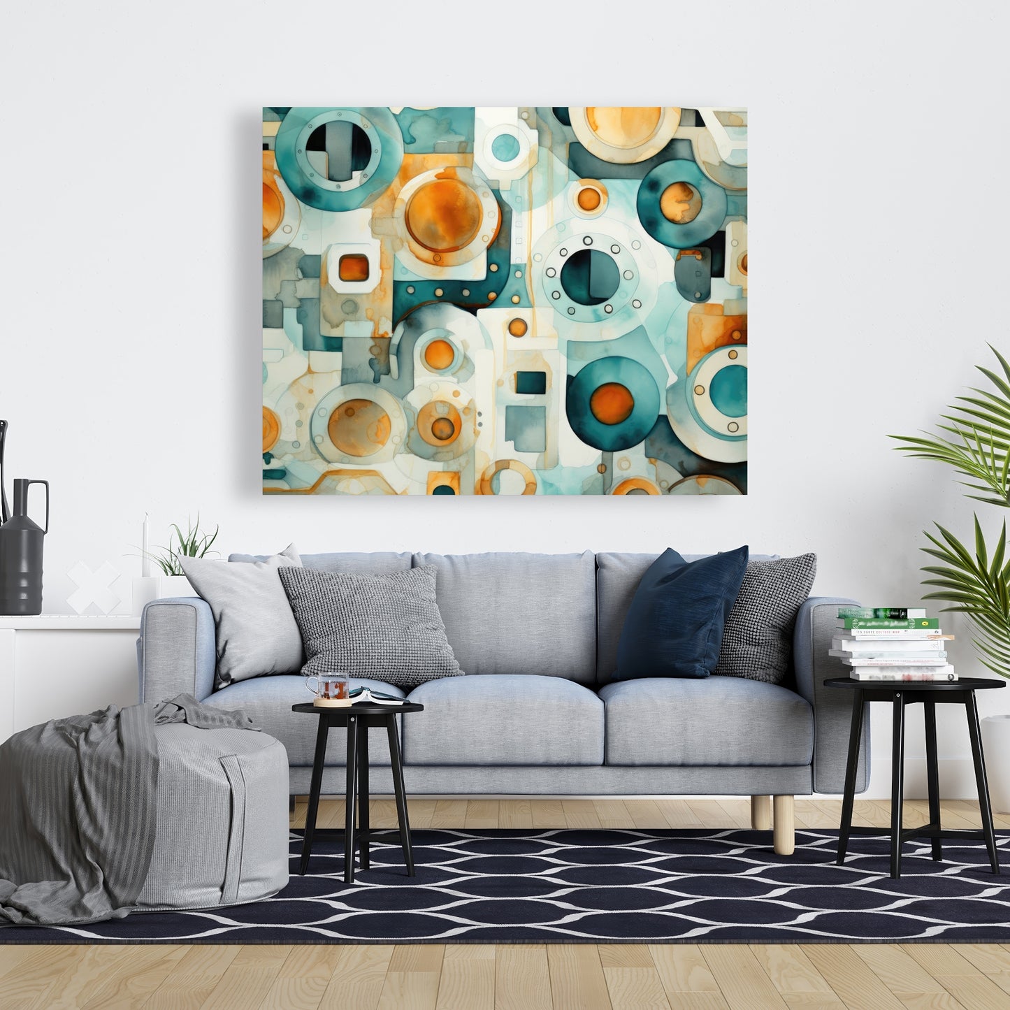 Decomposed porthole - 32"x32" Canvas