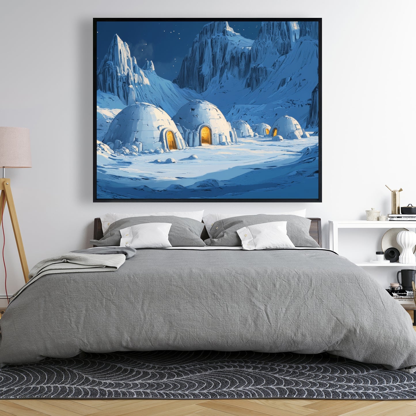 Ice cold - 36"x36" Framed canvas