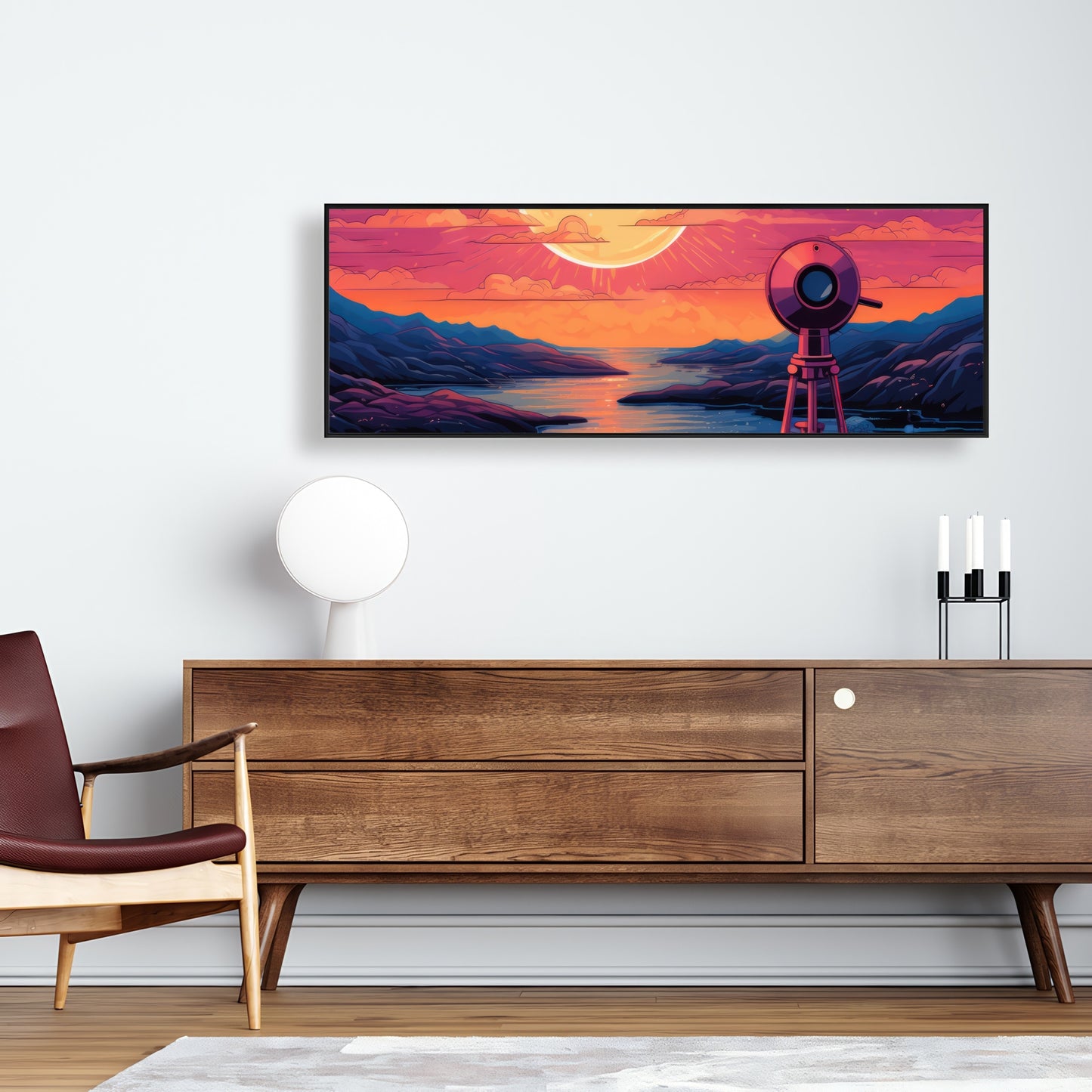Measure the calm - 36"x36" Framed canvas