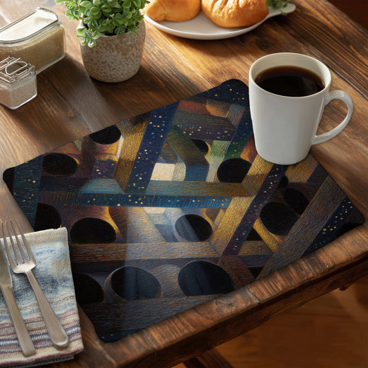 Pipe dream - Set de table en polyester tressé 14"x18"