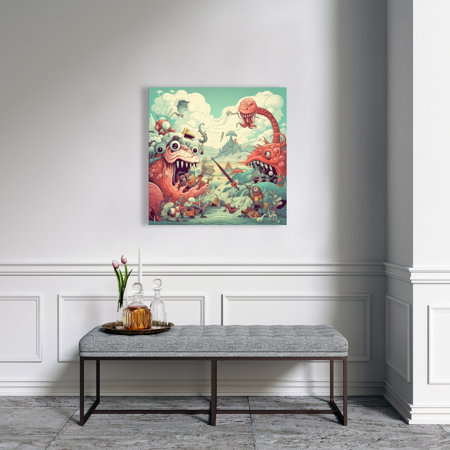 Day of reckoning - 32"x32" Canvas