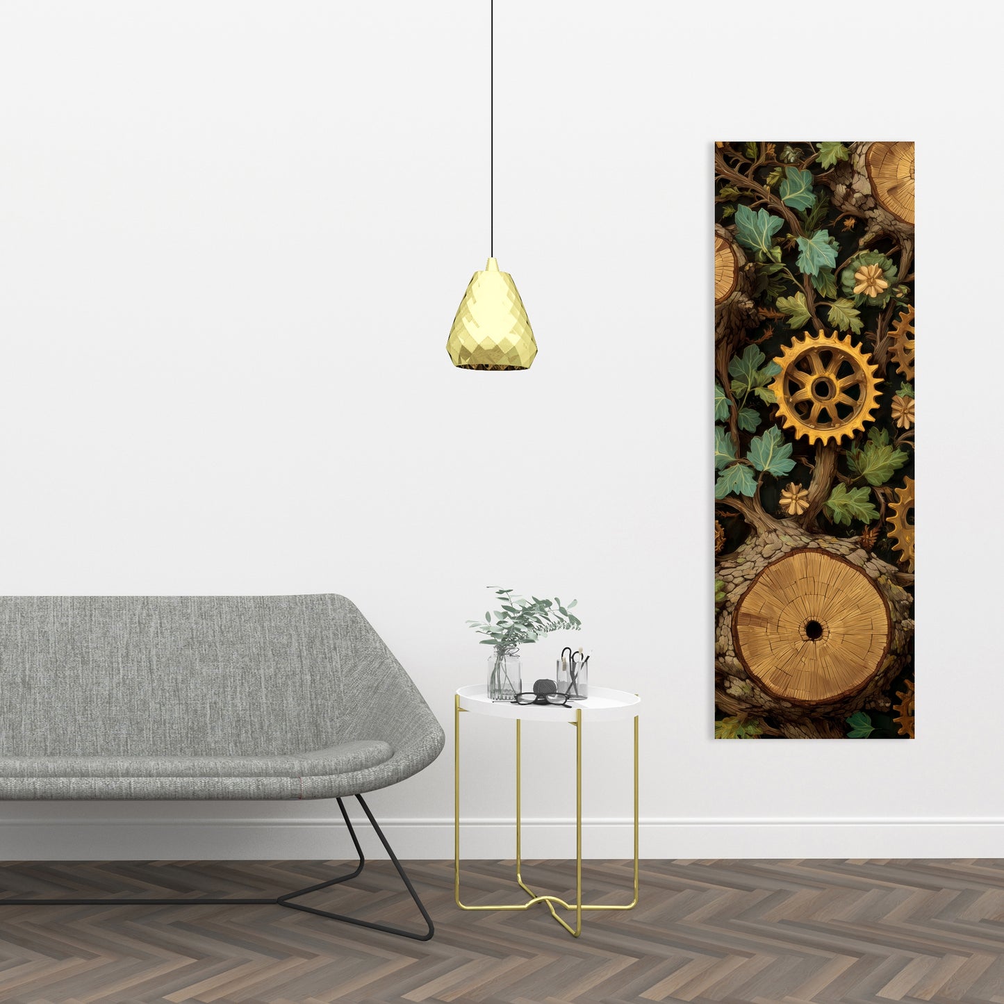 Hiding gears - 24"x24" Canvas