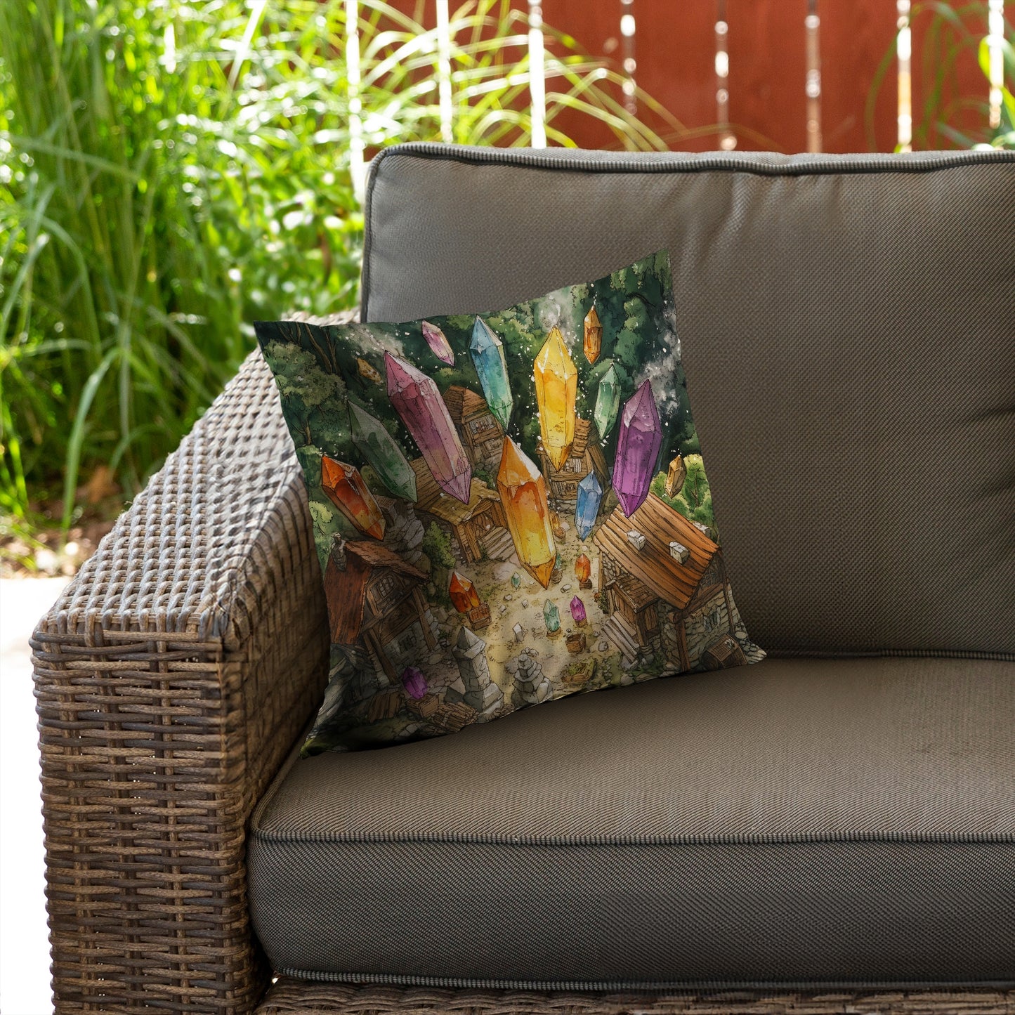 From above - Throw Pillow