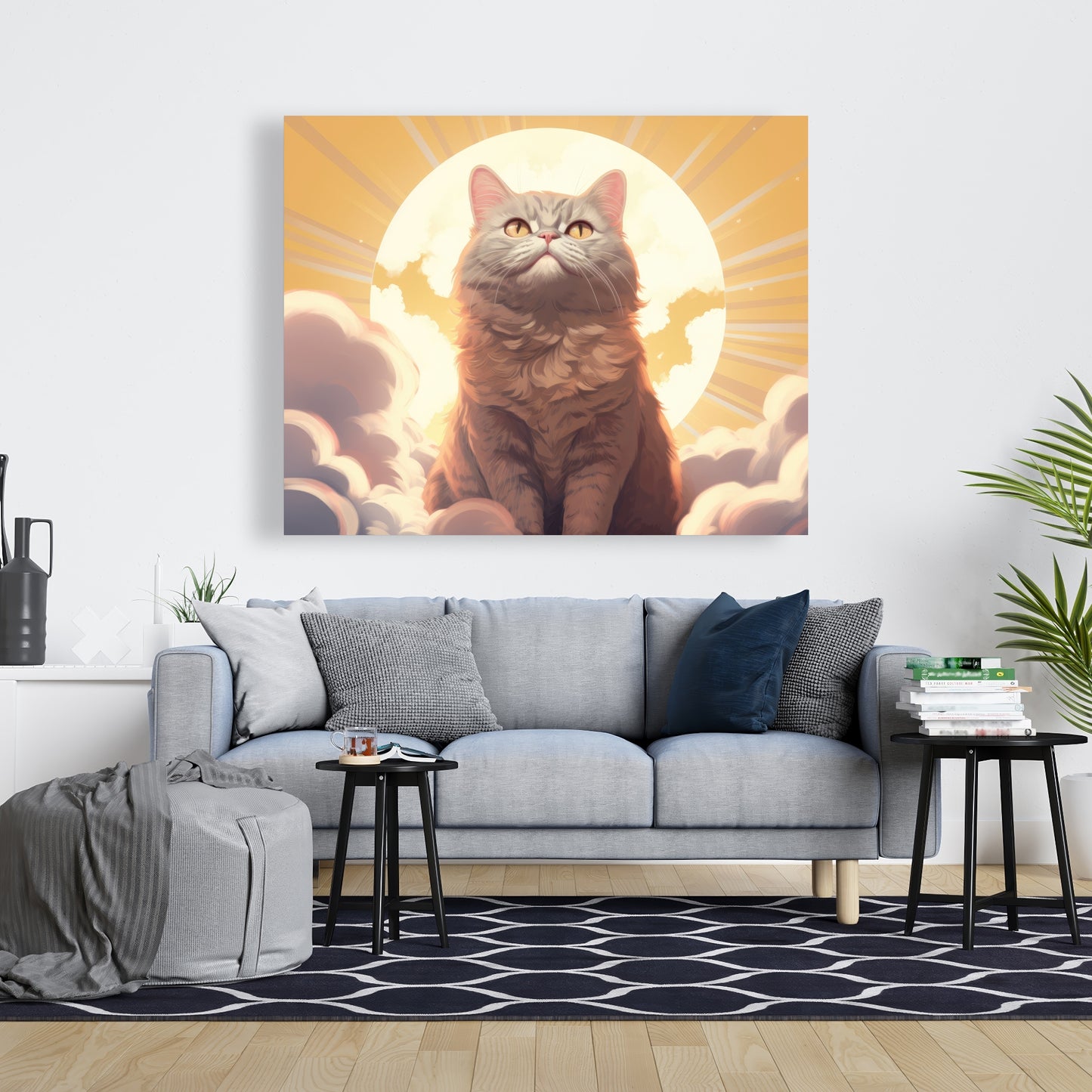 Intangible purr - 32"x32" Canvas