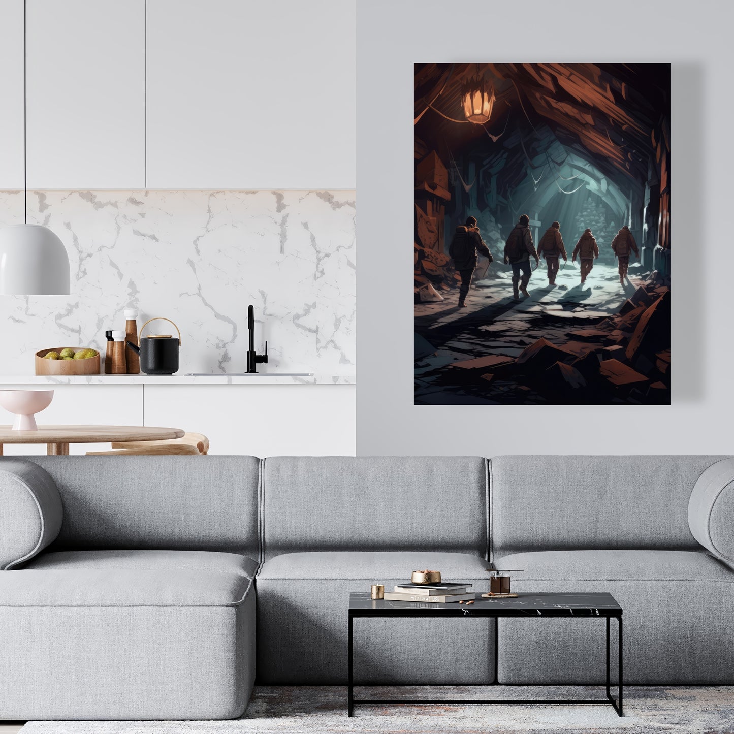 The catacombs - 32"x32" Canvas