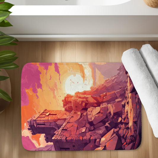 The Setting Rampart - Purple Bath Mat for Home Decor