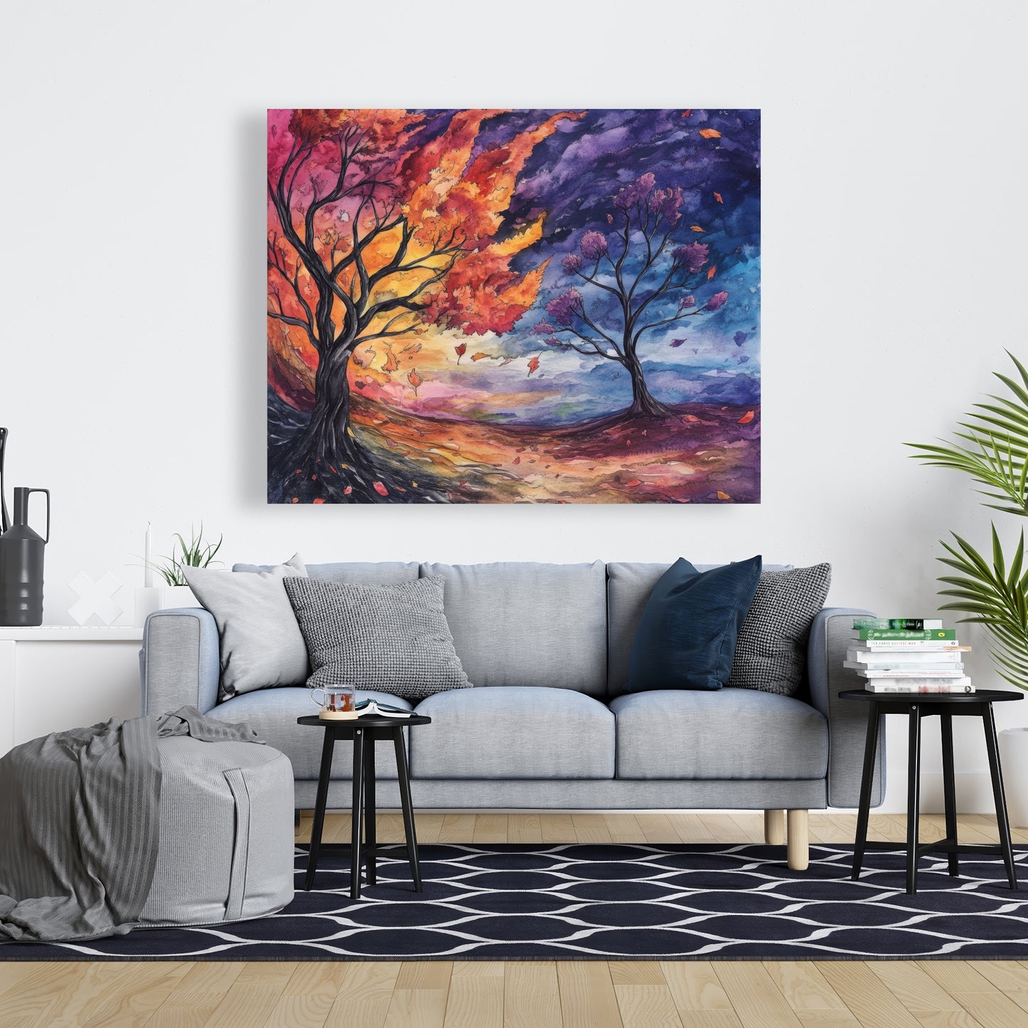 Before the Storm - Blue Canvas Home Decor Art Piece