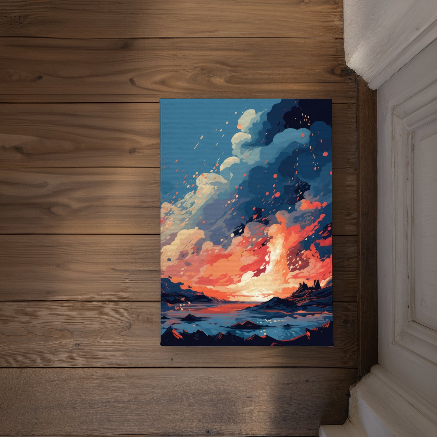 Magma Does Not Wait Blue Indoor Outdoor Door Mat | Home Decor