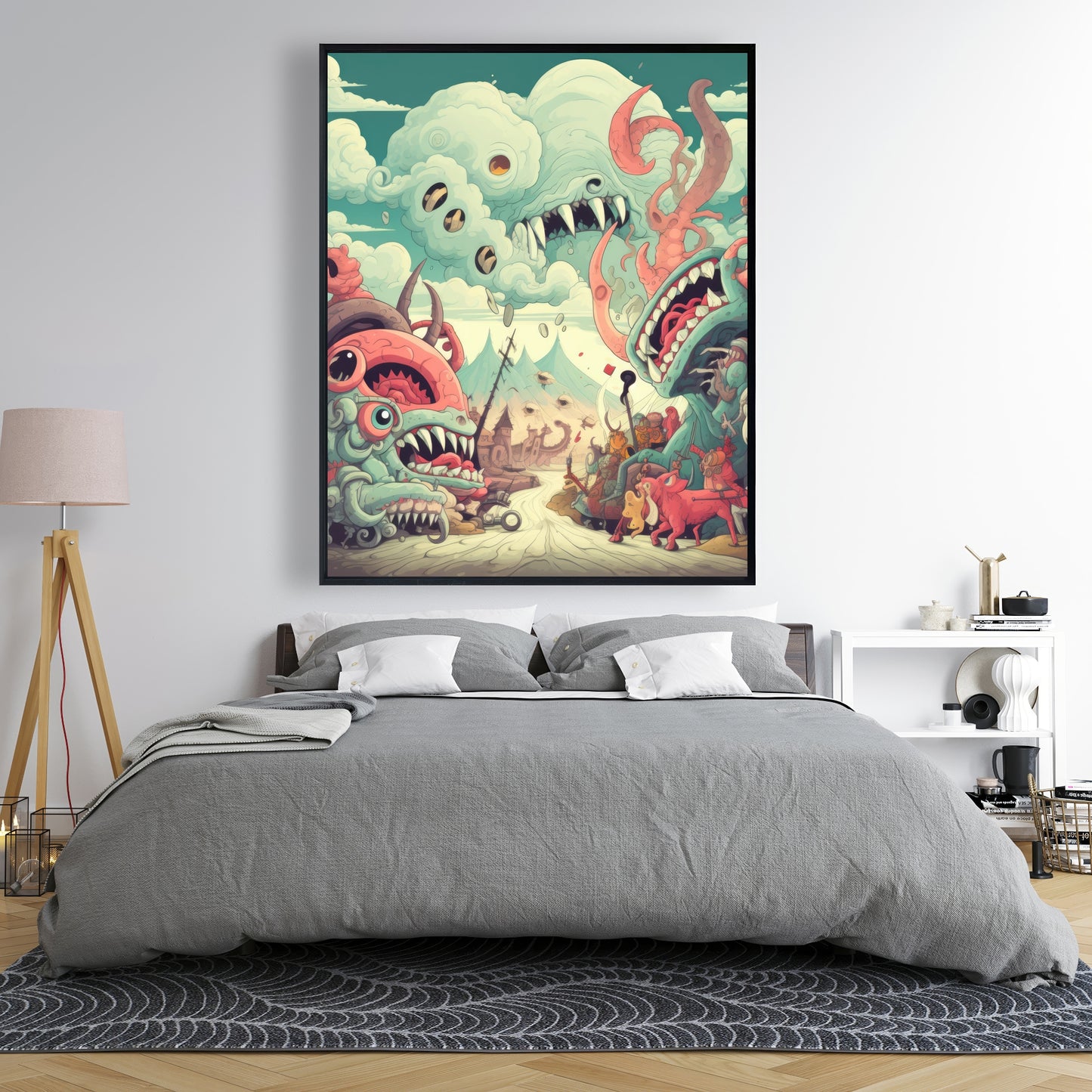 Unimaginable - Framed Canvas - Print on demand