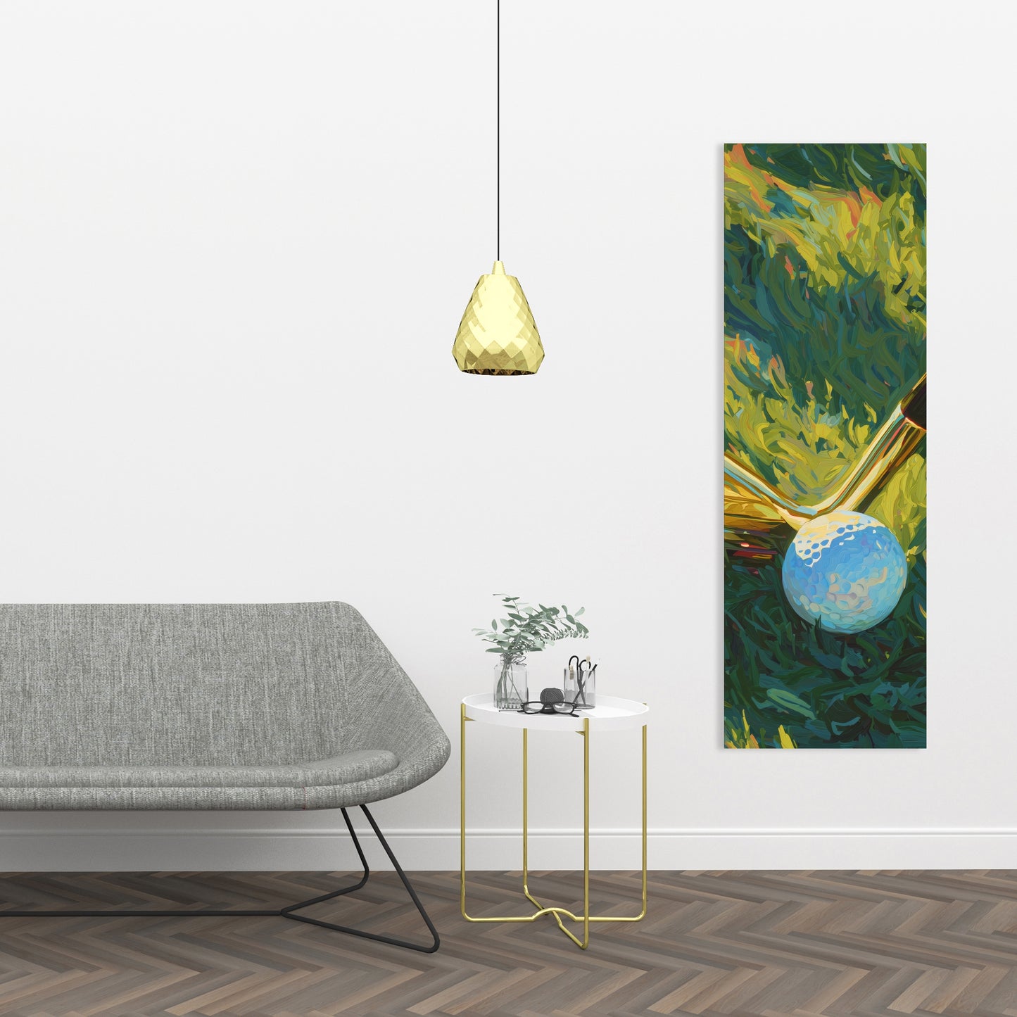 Golden club - 32"x32" Canvas