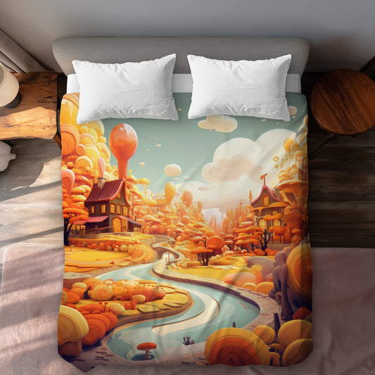Honey land - 88"x88" Duvet Cover