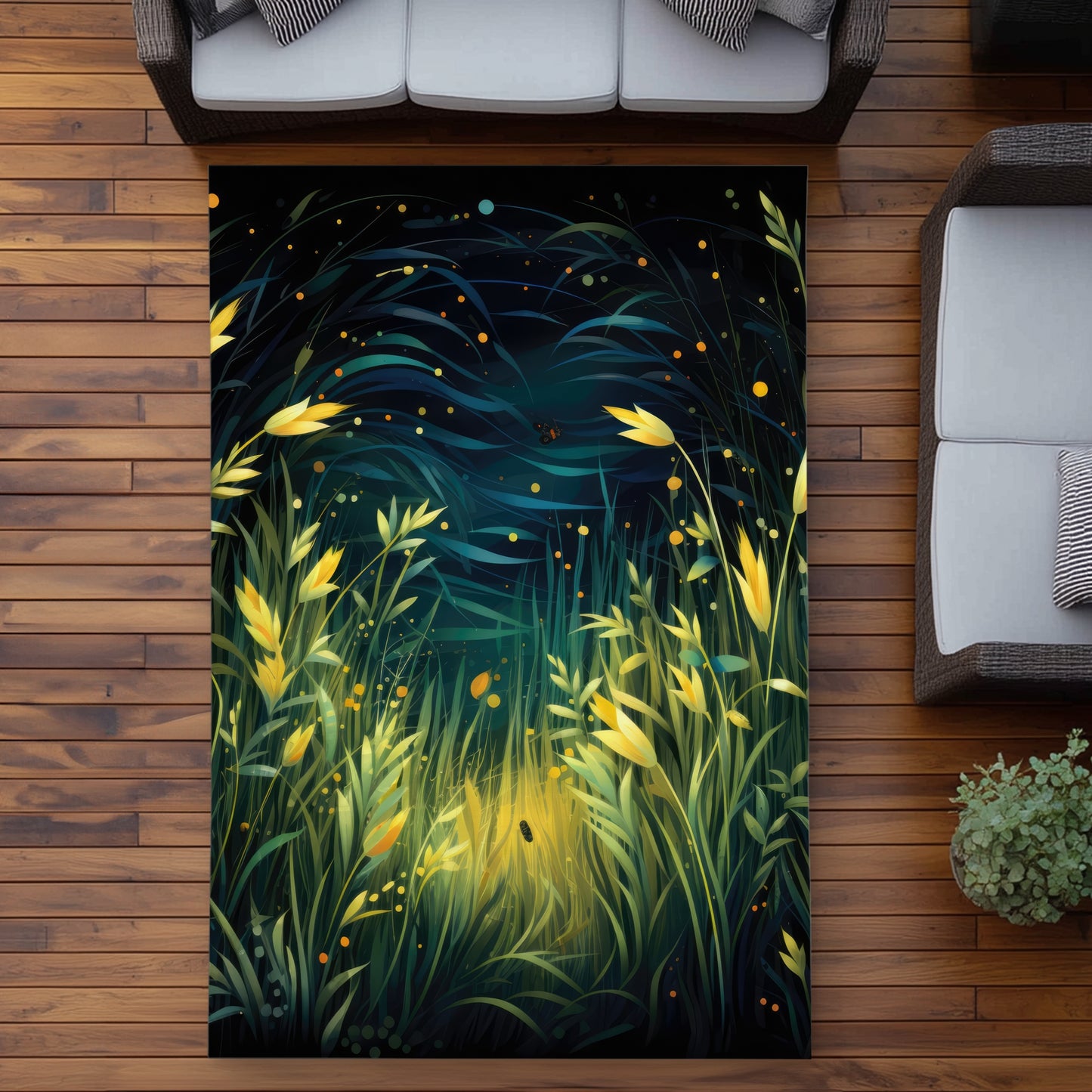 Lit Plains Green Outdoor Area Rug for Home Decor - Stylish & Durable